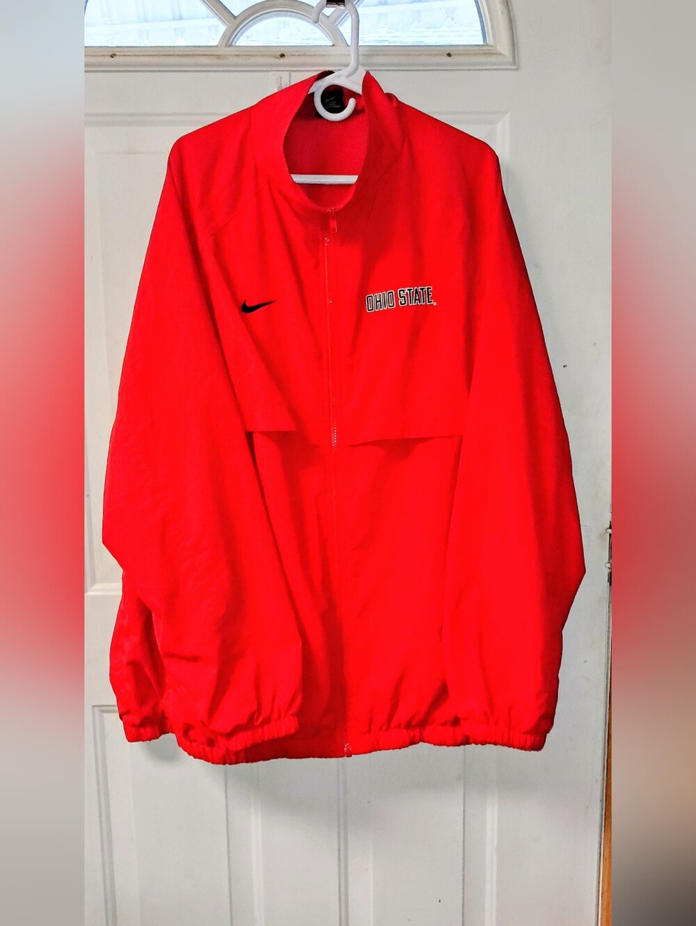 Nike Windbrecker Ohio St. Mens 3x Full Zip Jacket. Scarlet.